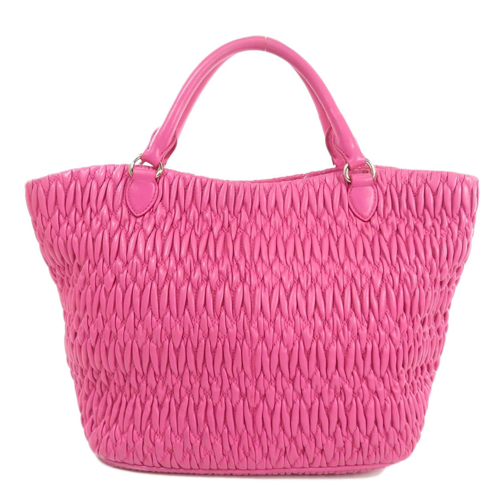 Miu Miu Crystal Tote Calfskin Nappa Bag